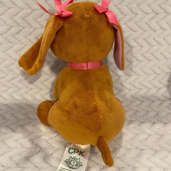 CPK Cabbage Patch Kids Adoptimals Brown Pink Bows Puppy Dog - Picture 2 of 3